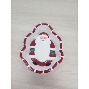 St. Nicholas Square 1998 Santa Claus Christmas Candy Nut Trinket Jewerly Dish